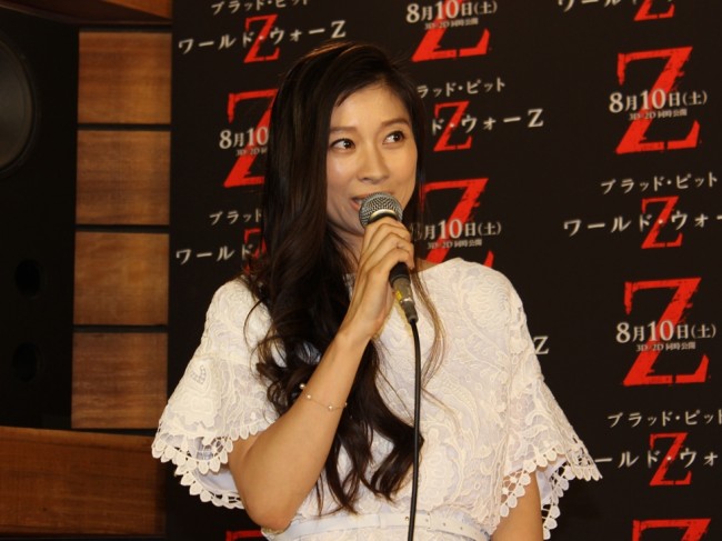 『ワールド・ウォー Z』声優発表会に登場した篠原涼子