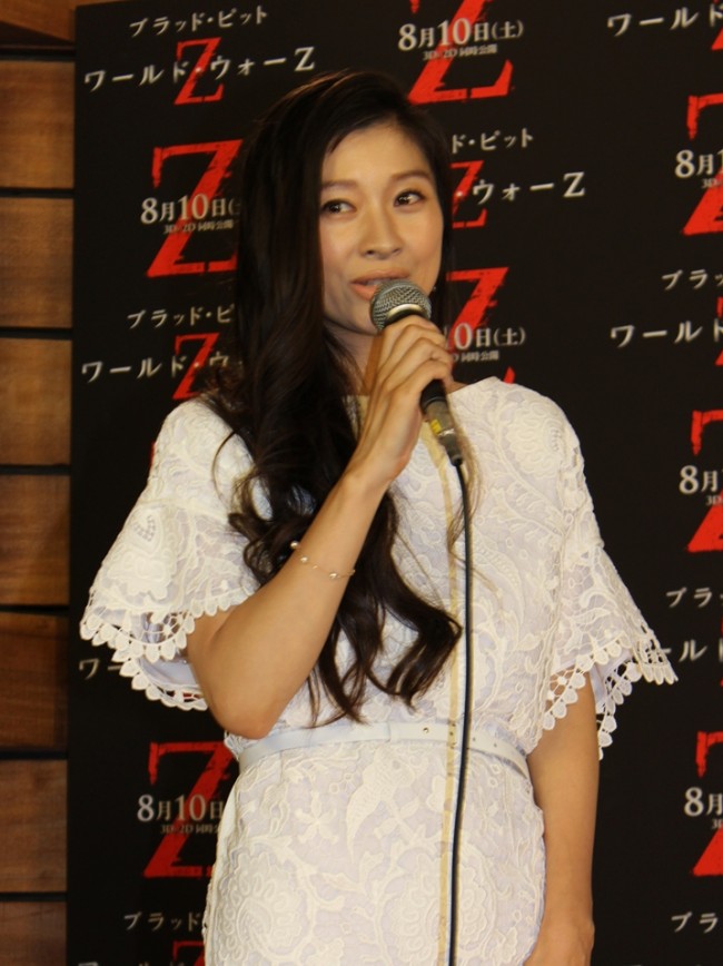 『ワールド・ウォー Z』声優発表会に登場した篠原涼子