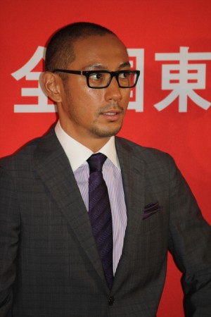 『利休にたずねよ』完成報告会見に登場した市川海老蔵