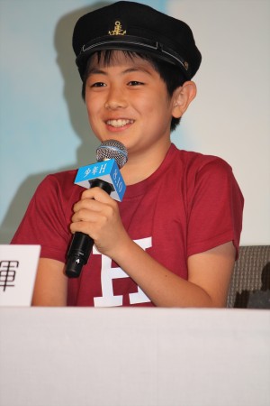 『少年H』完成報告会見に登場した吉岡竜輝