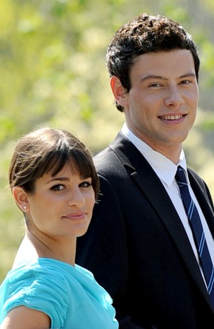 コーリー・モンテース＆リー・ミシェル、『glee／グリー』シーズン2の撮影風景