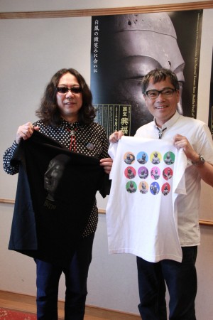 ロックTシャツやビートルズのテイストを入れた仏頭Tシャツに十二神将Tシャツ