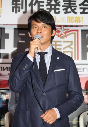 『世界陸上モスクワ』制作発表に出席した織田裕二