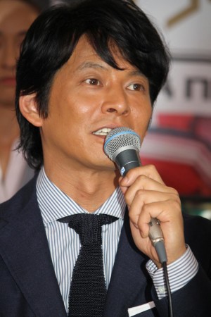 『世界陸上モスクワ』制作発表に出席した織田裕二