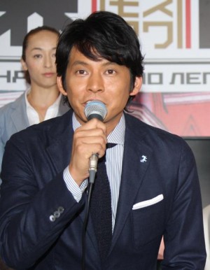 『世界陸上モスクワ』制作発表に出席した織田裕二