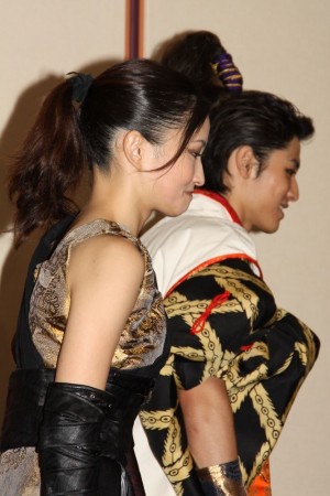 黒木メイサ、堀井新太、舞台『「源平盛衰記」異聞 巴御前　女武者伝説』囲み取材