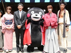 るろ剣＆くまモン、国民的人気を誇る2大スター夢の競演！