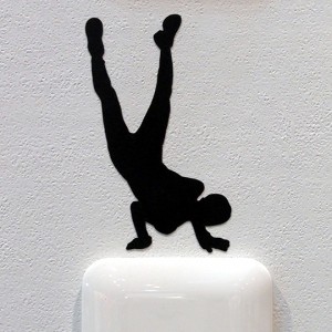 スイッチパネルで三点倒立する江頭2：50ウォールステッカー