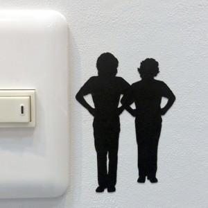 ウォールステッカー　COWCOW　「腰に手ポーズ」