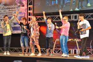 「バトスピ」応援団として駆け付けたバッファロー吾郎、バッドボーイズ、あべこうじ、綾部祐二