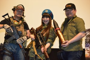 『オーガストウォーズ』トークショー（左から金子賢一、上坂すみれ、鈴木貴昭）