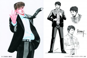 人気コミック『ドラゴン桜』左が日本版、右がインドネシア版のデザイン案