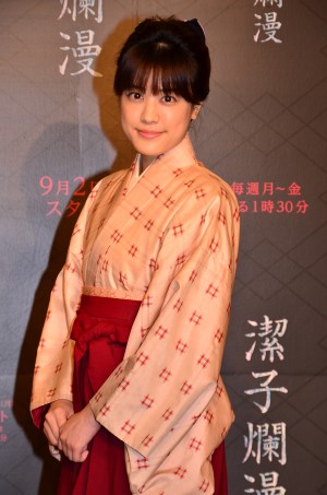 福田沙紀、『潔子爛漫～きよこらんまん～』制作発表会見の模様