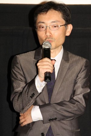 映画『共喰い』舞台挨拶（田中慎弥氏）