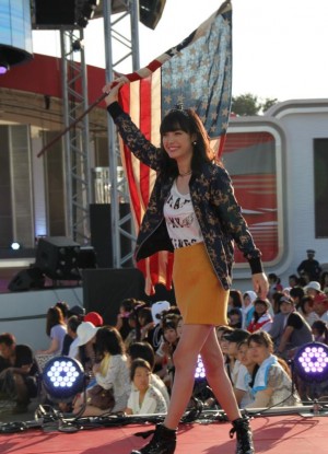 「お台場合衆国」で行われたファッションショーの模様　木下優樹菜