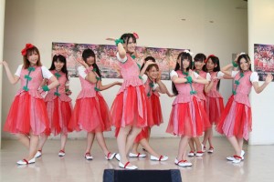 3rdシングル『GYO-ZA Party』発売記念イベントを行ったとちおとめ25