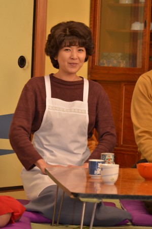 お母さん役の飯島直子、『スペシャルドラマ ちびまる子ちゃん』制作発表会見にて