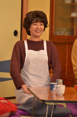 お母さん役の飯島直子、『スペシャルドラマ ちびまる子ちゃん』制作発表会見にて