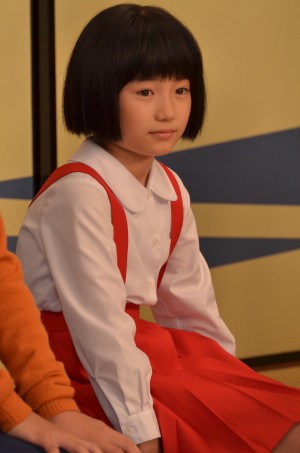 3代目まる子役の信太真妃、『スペシャルドラマ ちびまる子ちゃん』制作発表会見にて