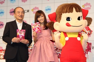 前田敦子がイメージキャラクターに就任！ 不二家　新商品・TVCM　プレス発表会にて