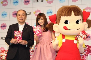 前田敦子がイメージキャラクターに就任！ 不二家　新商品・TVCM　プレス発表会にて