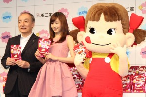 前田敦子がイメージキャラクターに就任！ 不二家　新商品・TVCM　プレス発表会にて