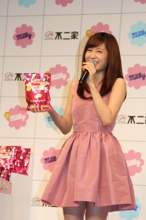 前田敦子がイメージキャラクターに就任、不二家　新商品・TVCM　プレス発表会にて