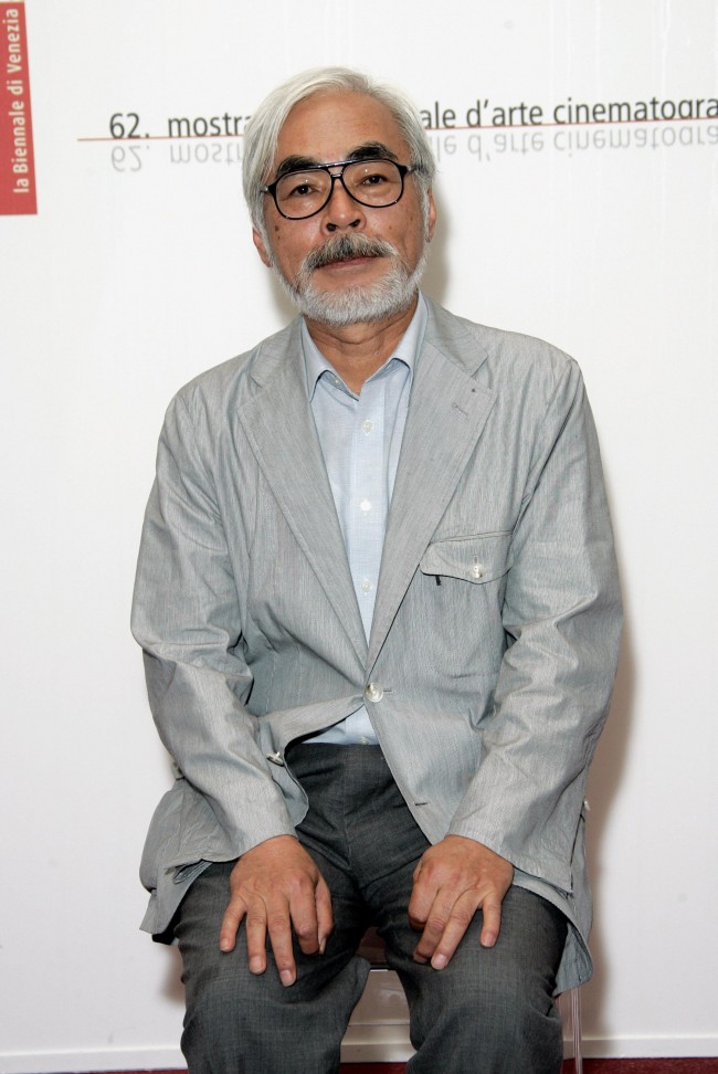 宮崎駿、Hayao Miyazaki、2005年10月7日VENICE, ITALY にて