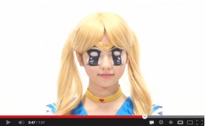 島崎遥香の美少女戦士セーラームーンのコスプレが話題に！（『AKB映像センター』ユーチューブ スクリーンショットより]）