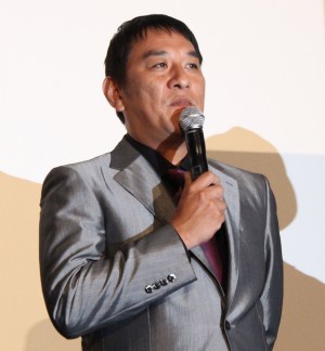 『凶悪』完成披露試写会に登壇したピエール瀧