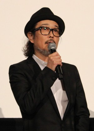 『凶悪』完成披露試写会に登壇したリリー・フランキー