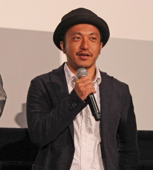 『凶悪』完成披露試写会に登壇した白石和彌監督
