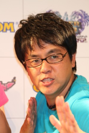 カプコン新作ゲーム発表会に出席した柳原哲也（アメリカザリガニ）