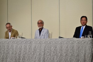 引退会見時の宮崎駿監督