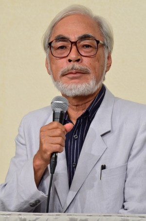 引退会見時の宮崎駿監督