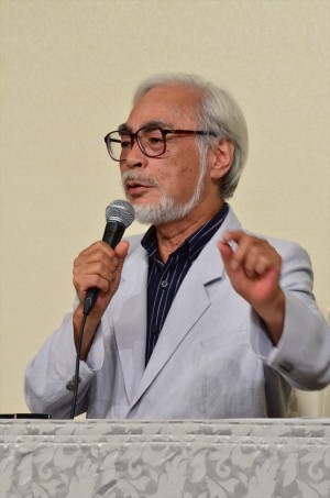 自身の引退について語る宮崎駿監督
