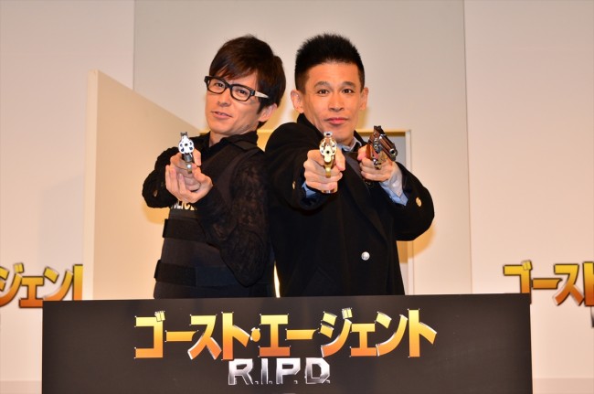 『ゴースト・エージェント／R.I.P.D.』“R.I.P.D.”日本支部就任会見に登場した柳沢慎吾と藤森慎吾