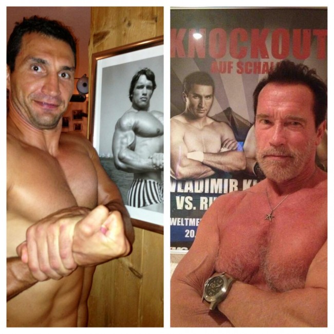 Arnold Schwarzenegger アーノルド・シュワルツェネッガー Wladimir Klitschko　ウラジミール・クリチコ