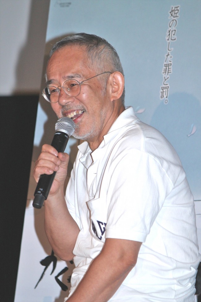 『かぐや姫の物語』中間報告会に登壇した鈴木敏夫プロデューサー
