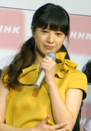 吉高由里子、NHK連続テレビ小説『花子とアン』出演者発表会見にて