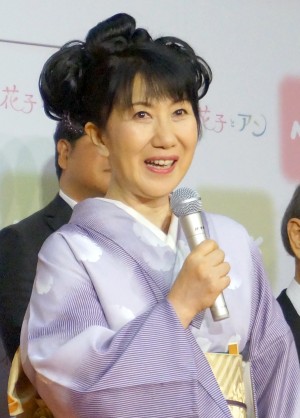 室井滋、NHK連続テレビ小説『花子とアン』出演者発表会見にて