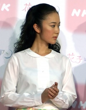 黒木華、NHK連続テレビ小説『花子とアン』出演者発表会見にて