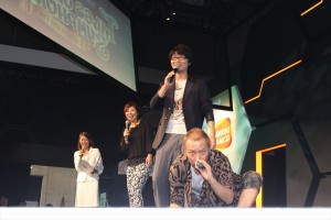 『テイルズ オブ』スペシャルステージに登壇した小西克幸、小野坂昌也、岡村明美