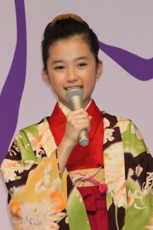 『おしん』完成披露会見に登場した井頭愛海