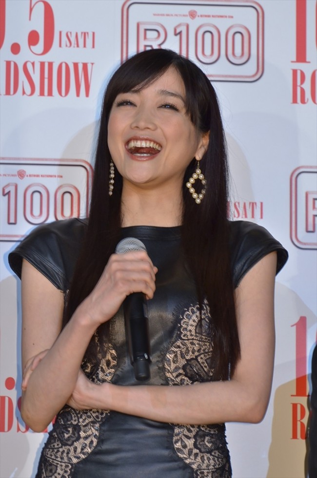 『R100』完成披露試写会（佐藤江梨子）