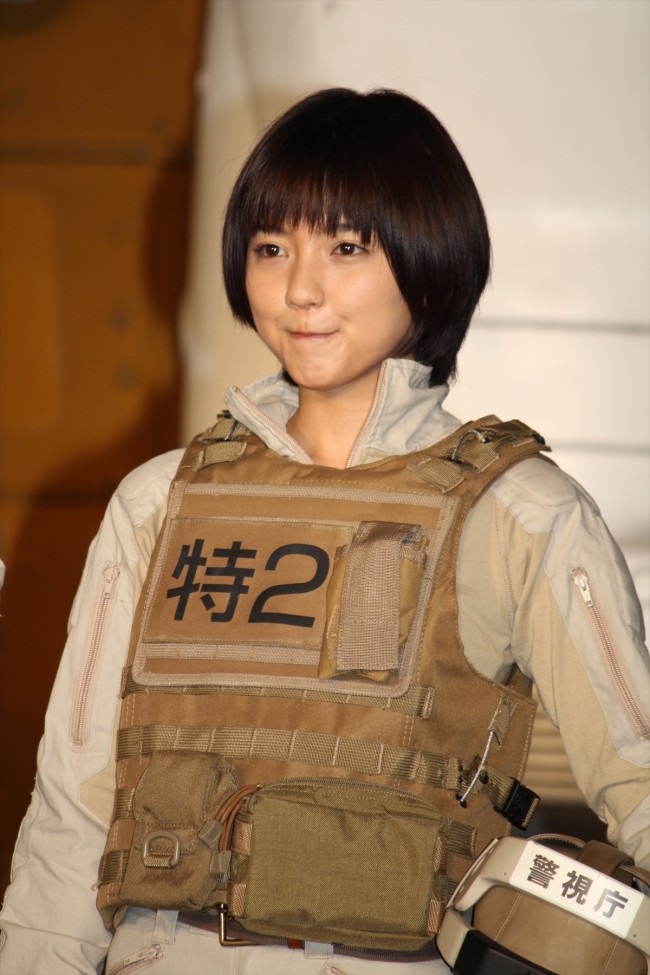 『THE NEXT GENERATION -PATLABOR-』製作発表記者会見に登場した真野恵里菜