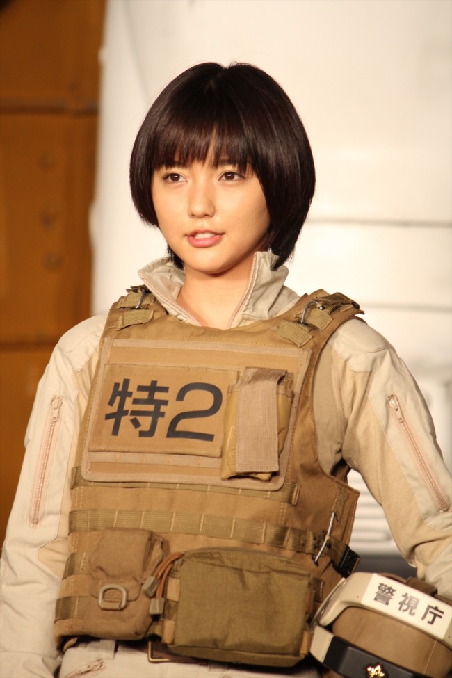 『THE NEXT GENERATION -PATLABOR-』製作発表記者会見に登場した真野恵里菜