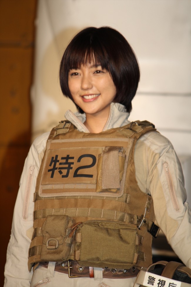 『THE NEXT GENERATION -PATLABOR-』製作発表記者会見に登場した真野恵里菜