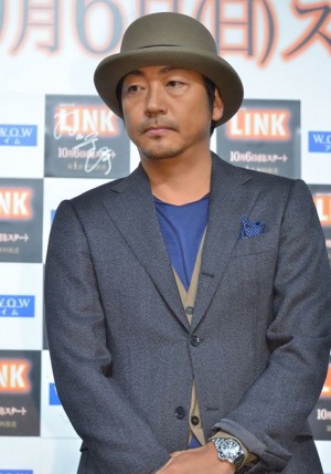 WOWOW連続ドラマW「LINK」の完成披露試写会に登壇した大森南朋