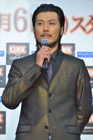 WOWOW連続ドラマW「LINK」の完成披露試写会に登壇した玉山鉄二